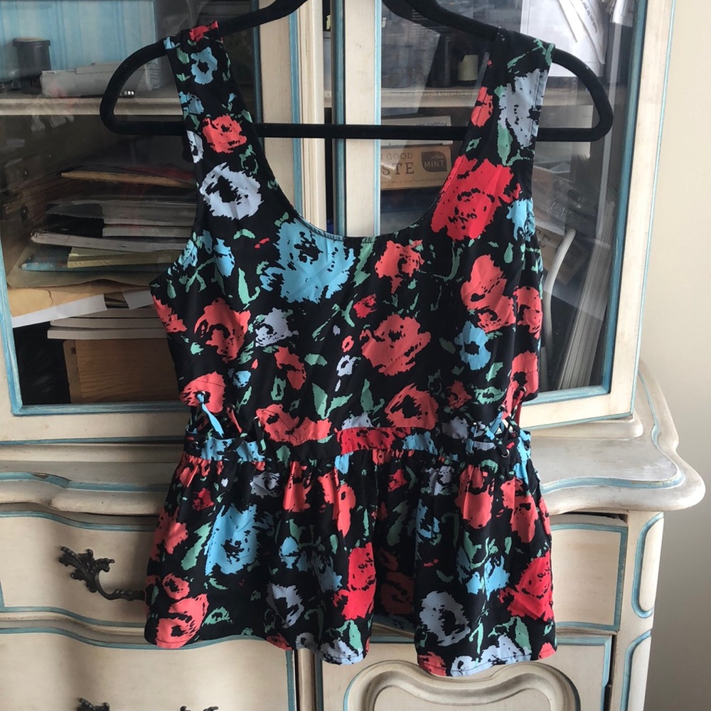 Floral Peplum Blouse